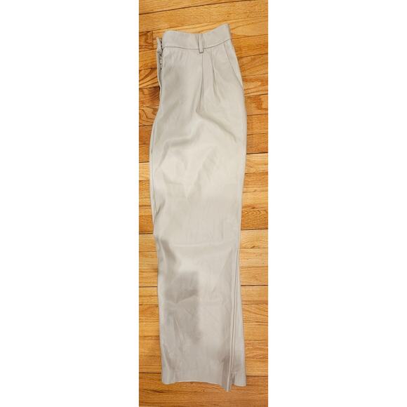 House of Harlow 1960 Vegan Leather Pants Front Pleats Trousers,  Sz 10 - Picture 6 of 7